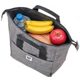 Iwasaki Industrial Cold Insulated Lunch Bag, Approx. 2.4 gal (10 L) NICE DAY Gray