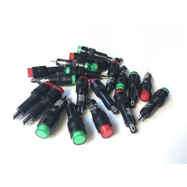 DS 표시등 220V 전원 신호등 24V 구멍 뚫림 8MM 10MM 12MM 하이라이트 LED 12V DS YG [붉은색] Indicator Light 220V Power Signal Light 24V Hole Drilled 8MM 10MM 12MM Highlight LED 12V DS YG [Red]