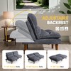 Flamaker Convertible Futon Sofa Bed Futon Couch with Adjustable Back