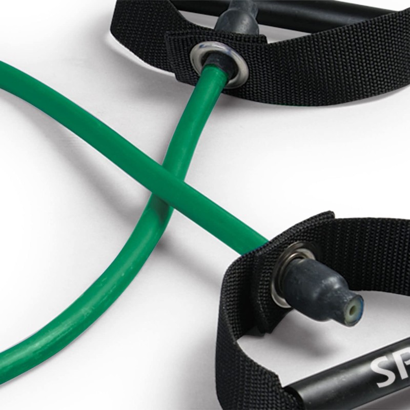 SPRI Xertube Resistance Bands Exercise Cords, Green, Light