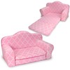 Sophia's 2-in-1 Plush Print Pull-Out Sofa Bed for Two 18''