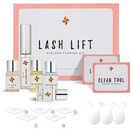 Eyelash Perming Kit, Eyelash Lifting Kit Salon System Eye Lash Lift Kit Long Lasting Eyelash Perm Kit Up to 3 Months, Eyelash Treatment for Curling and Lifting Lashes