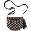 NEWROGENG Checkered Crossbody Bags for Women, Large Nylon Bum Bags