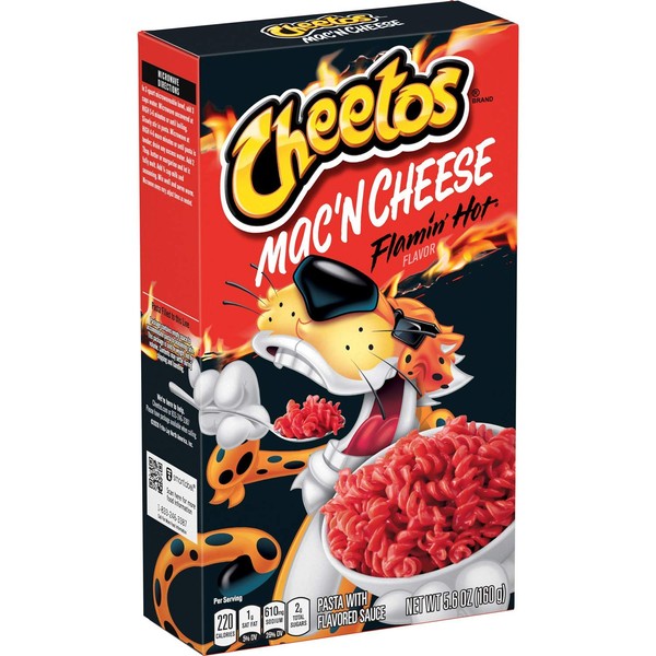 Cheetos Mac’n Cheese Flamin' Hot flavor (5.6 Oz box, 6 Pack)