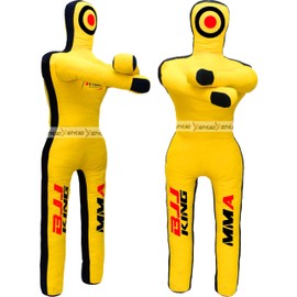 Stylso レスリング ダミー グラップリング ダミー - BJJ ダミー 柔道 空手 柔術 練習 ダミー - 詰め物なし (イエロー 5フィート / 60インチ)