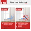 D-NYX Window Sealing Tape 1 Pack Transparent Sealing Heavy-Duty Residue-Free