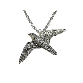 Kiola Designs Peregrine Falcon Bird Pendant Necklace