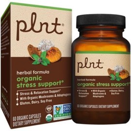 Organic Stress Support - Herbal Formula with Organic Mushrooms (60 Capsules)