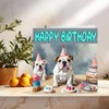 English British Bulldog Birthday Card - Fun Dog Party Birthday