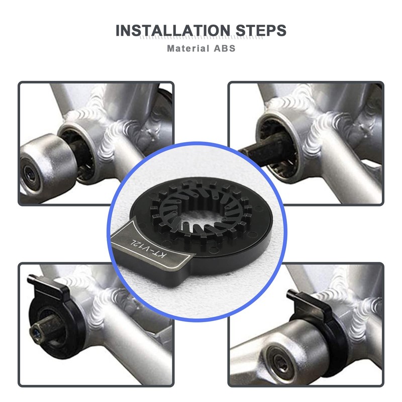 ECSiNG Electric Bicycle Pedal KT-V12L 12 Magnets Dual Hall Assist