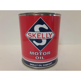 SKELLY MOTOR OIL  - Vintage Oil Can 1 qt.  -  ( Re-pop Collectible )