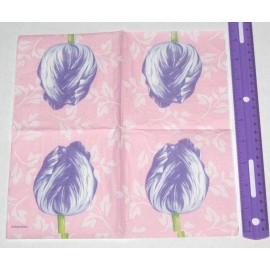 Creative Expressions Pastel Petals Beverage Napkins #652537, 18/pk, Tulip napkins, Floral Napkins