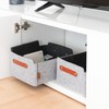 Miqio® Design Felt Storage Box with Leather Handle | High-Quality