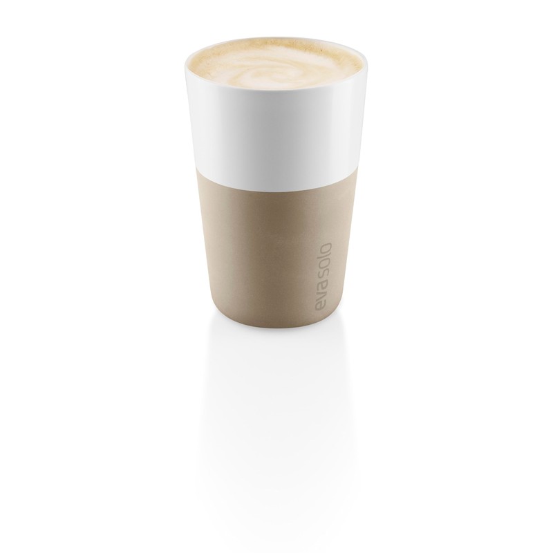 Eva Solo | 2 Cafe Latte tumblers Pearl beige |Silicone-coated