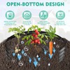 YSEJOMP 36 Inch Diameter Galvanized Garden Raised Bed/Plant Box/Fire Pit