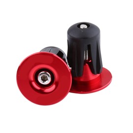 Handle Bicycle Bike Bar End Plug Bar End Caps 1 Pair Anti-Slip Lightweight Durable Aluminum 7 Colors Available Red