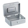 Relaxdays Lockable Cash Box, Removable Insert, 5 Compartments, Iron Money