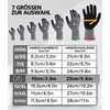 Men's/Women’s Work Gloves, 6 Pairs with Grip, Non-Slip Nitrile Coating,