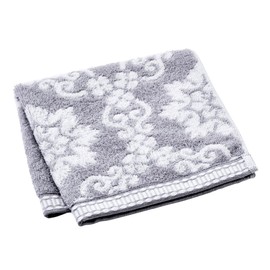 Nishikawa TT34503003 Imabari Hand Towel, 13.4 x 13.8 inches (34 x 35 cm), Washable, 100% Cotton, Fluffy, Soft, Made in Japan, Gray