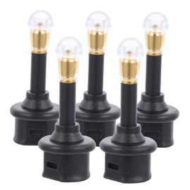 Gatuida 5pcs Optical Audio to Jack Adapter Digital Audio Connector for Headphones Lightweight and Portable Compatible Spdif Standard Black