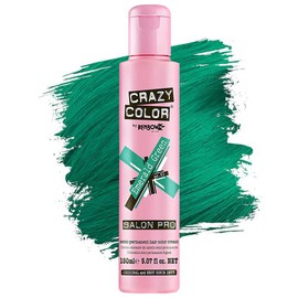 Crazy Color Hair Dye - Vegan and Cruelty-Free Semi Permanent Hair Color - Temporary Dye for Pre-lightened or Blonde Hair - No Peroxide or Developer Required - [EMERALD GREEN] - 150ML 5.07 oz
