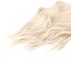 Gradient Blonde Brown Long Curly Wig Women Heat Resistant Synthetic