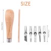Giyofom Block Cutting Stamp Carving Tools with 5 Blades Printing