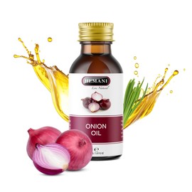 HEMANI Onion Oil Zayt al-baṣal | Allium cepa - 30ml | 100% Pure & Natural, Plant-Based Hair & Scalp Care | Nourishes & Moisturizes for Healthy-Looking Hair & Scalp | Softens, Conditions & Protects