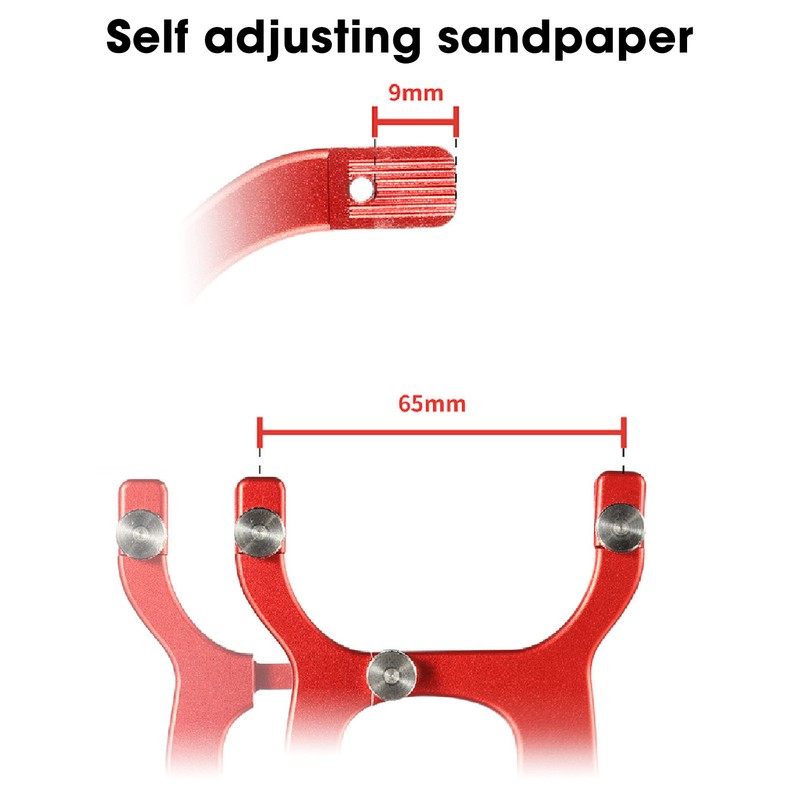 Curved Surface Sander Handheld Sandpaper Loading Cylindrical Surface Sander Grinding