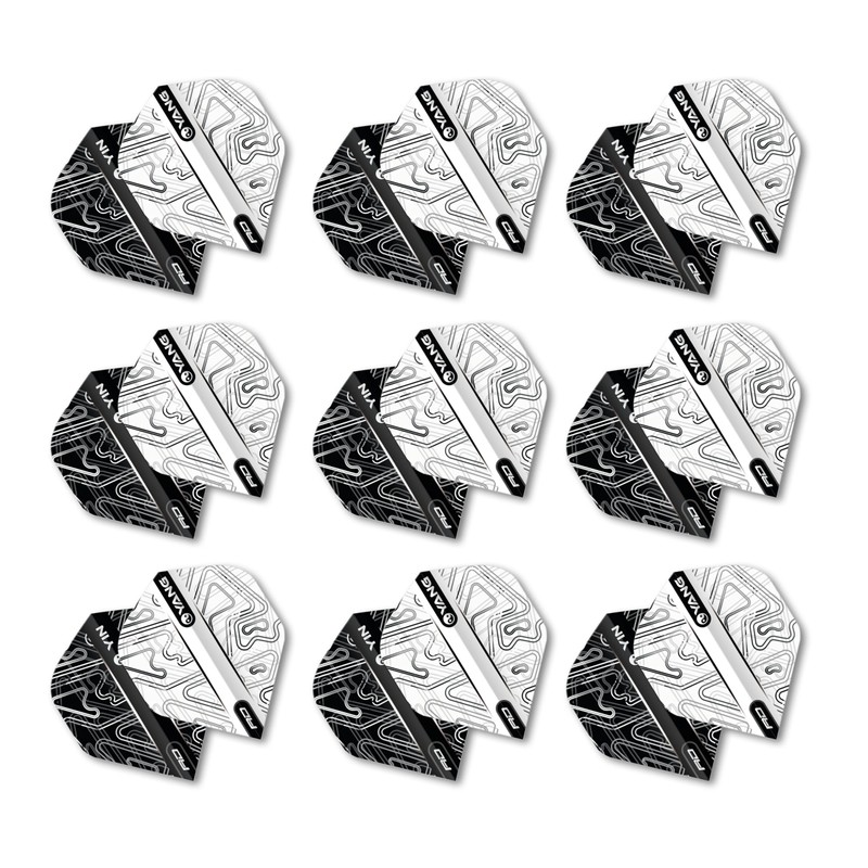 RED DRAGON Yin Yang Double Sided White & Black Standard