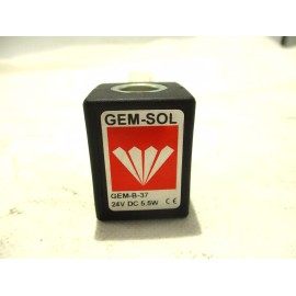 SOL NEW GEM-SOL GEM-B-37 SOLENOID COIL 24V 24VDC