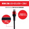 アンサー Switch2用 USB Type-C ストロングケーブル 2ｍ ブラック/レッド ANS-SW175BR