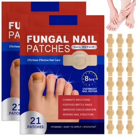 Parches de Cuidado para las Uñas，Parches Correctores para las Uñas de los Pies,PatchesIngredientes Naturales, Mejorar la Apariencia de las Uñas