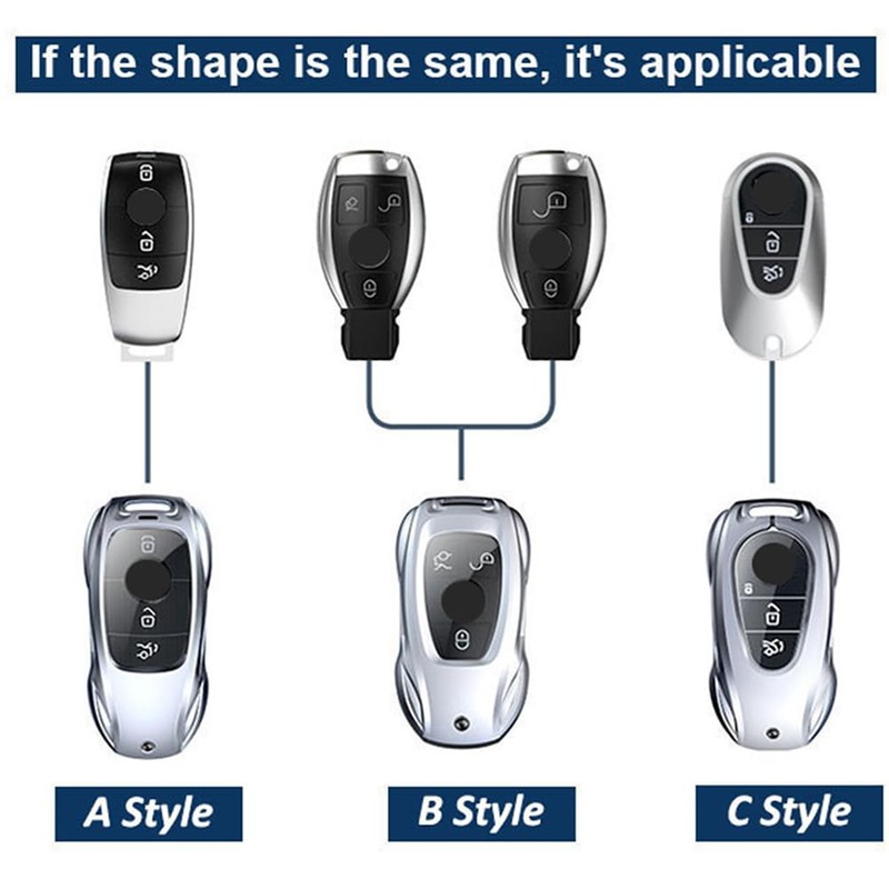 HANSTRONG GEAR for Benz Key Fob Case Cover Protection Metal