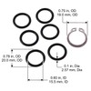 Liberty Garden Products 4009-ORING Replacement Kit O-Ring, Black (4009-ORING KIT)