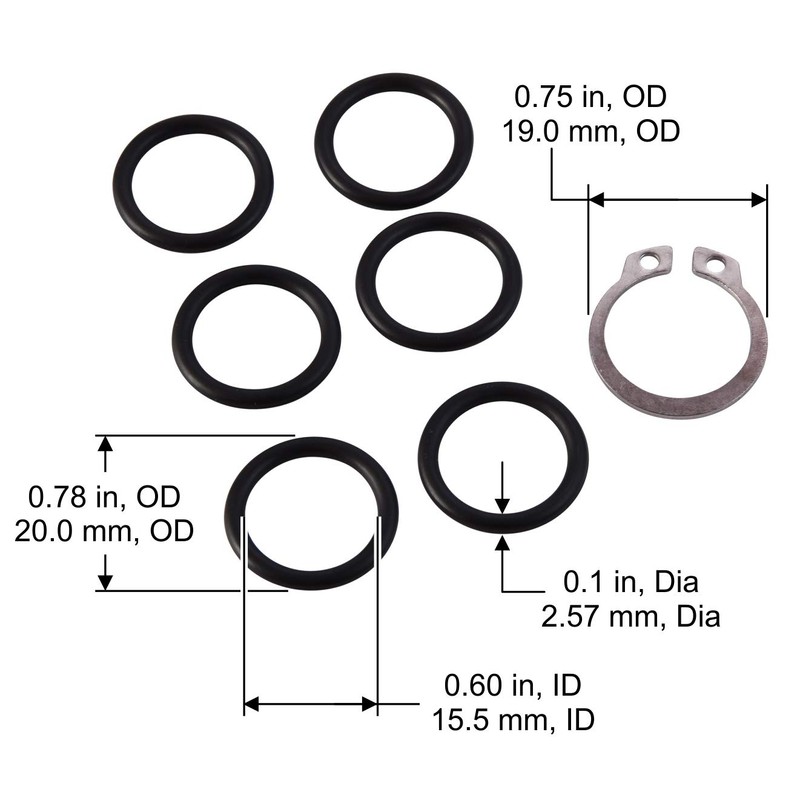 Liberty Garden Products 4009-ORING Replacement Kit O-Ring, Black (4009-ORING KIT)