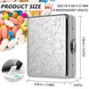 Pill Organizer 7 Days 8 Compartments, Travel Metal Pill Box,