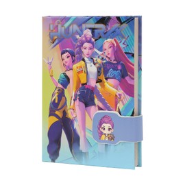 YFCHOTI Diario K-Pop per ragazze, 18x13 cm, copertina rigida con chiusura magnetica in stile Anime Hunter, con 96 fogli, 192 pagine colorate, diario delle emozioni come regalo di compleanno