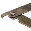 dophee 4Pcs Antique Bronze Rotatable Folding Lid Support Stay Hinges