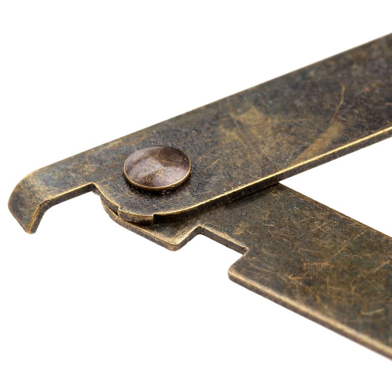 dophee 4Pcs Antique Bronze Rotatable Folding Lid Support Stay Hinges