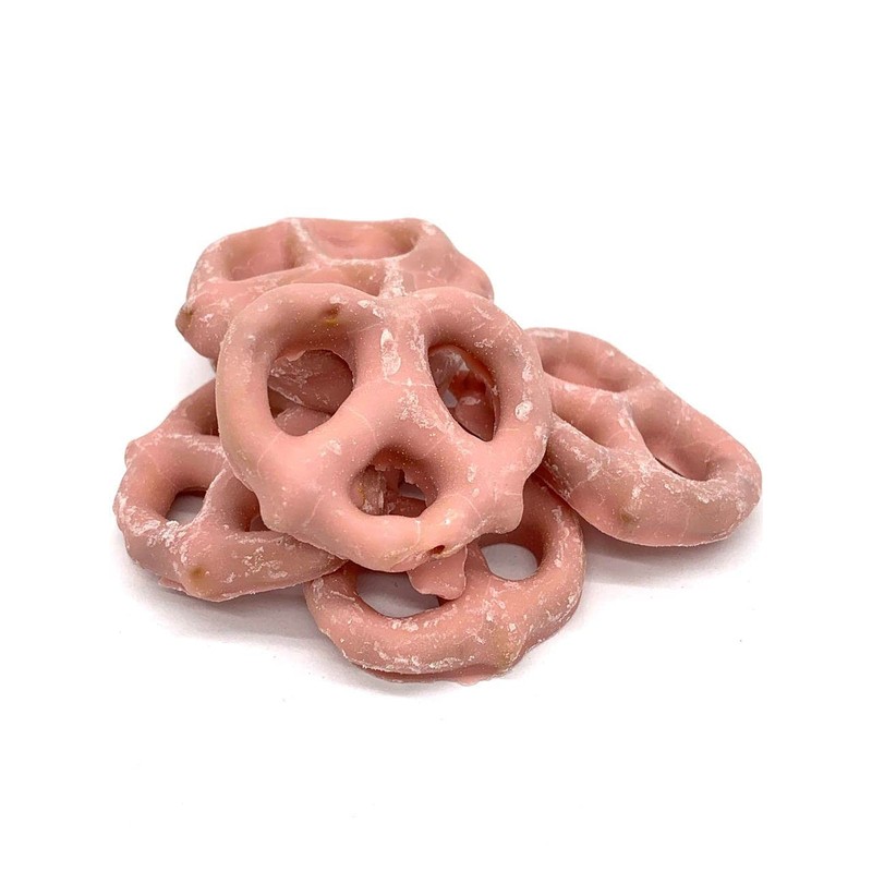 Strawberry Yogurt Pretzels, Bulk (1 lb. Resealable Zip Lock Stand