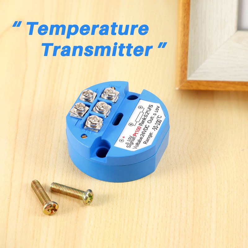 Happysnow RTD PT100 Temperature Transmitter DC24V Minus 50~100 Degrees Output