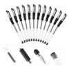 12pcs 0.5mm Fine Point Gel Ink Rollerball Pens, Black, Smooth