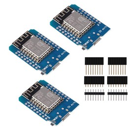 ESP8266 ESP-12 ESP-12F NodeMcu Mini D1 Module WeMos Lua 4M Bytes WLAN WiFi Internet Development Board Base on ESP8266 ESP-12F for Arduino,Compatible with WeMos D1 Mini (3pcs)