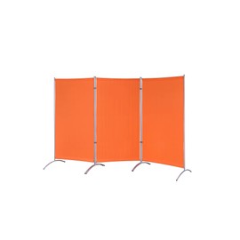 Proman Products Galaxy Indoor Room Divider (3-Panels), 102" W x 23" D x 71" H, Orange