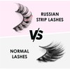Parriparri Russian False Eyelashes, Russian Strip Lashes, D Curl, Artificial