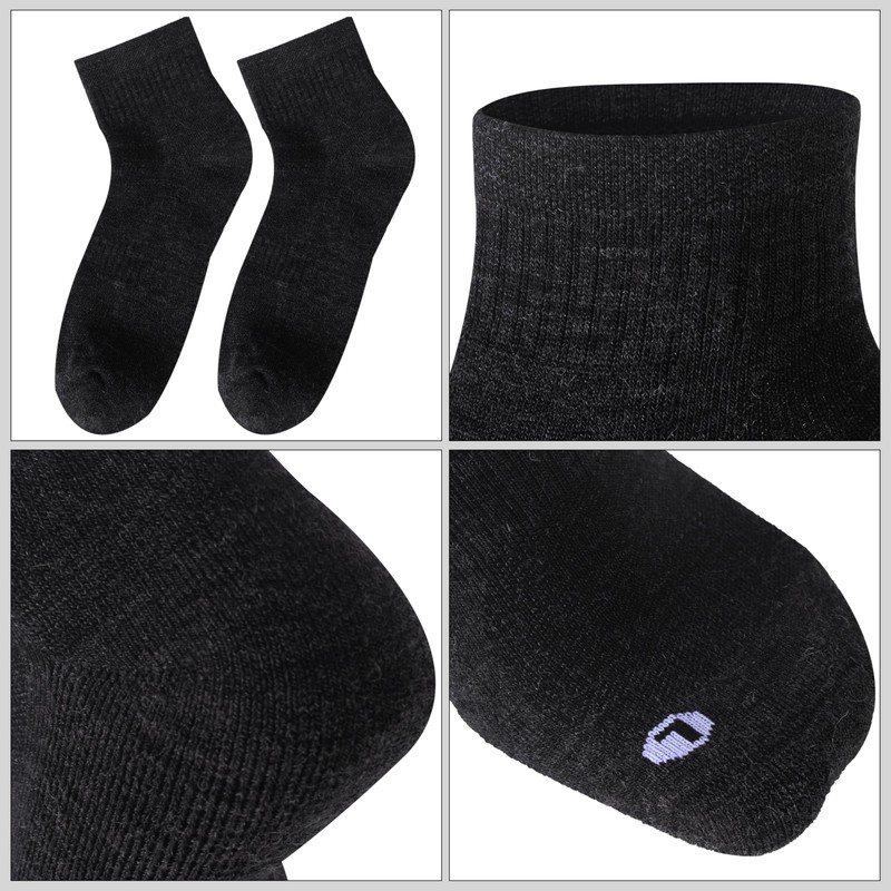 RTZAT Merino Wool Ankle Socks for Men and Women -