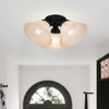 Livex Lighting Wynnewood 3 Light Black Ceiling Mount