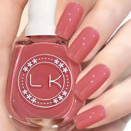 KAHSOSE Dusty Rose Nail Polish – Soft Mauve Pink Nail Polish for Women & Girls – Glossy Finish Fingernail Polish – Quick Dry, No UV Light Needed, Long Lasting Salon-Style Nail Color, 13ML