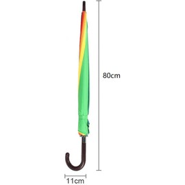 Youyijia 45inch Rainbow Umbrella Windproof 16 Rib Large Golf Umbrella - Durable Long Handle Straight Anti-UV Umbrella with Reinforced Canopy - Manual Big Parasol for Adult Men Women